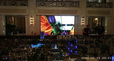 石家庄尚宾城展厅室内LED电子显示屏